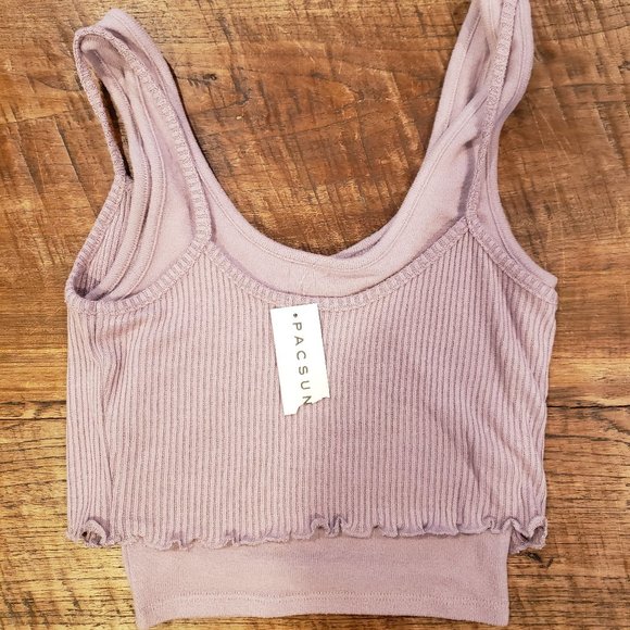 PacSun Tops - PacSun NWT - Women's - Double Layer Tank Top - Mauve - Size S